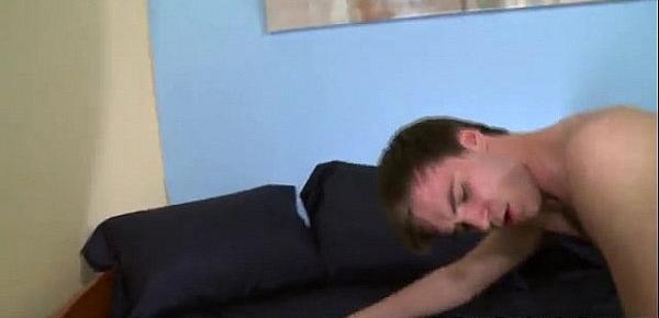  Young jocks gay physical Aaron balances himself on top of Trent and